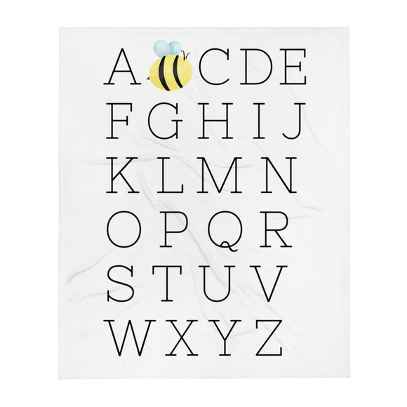 A Bee C's (Alphabet) - Throw Blanket