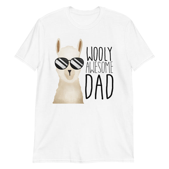 Wooly Awesome Dad (Llama) - T-Shirt