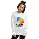 Believe In Yourself (Rainbow Unicorn) - Sweatshirt