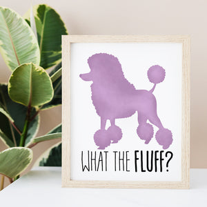 What The Fluff (Poodle) - Ready To Ship 8x10" Print