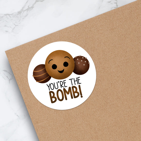 You're The Bomb (Hot Cocoa Bombs) - Stickers
