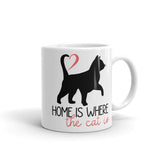 Home Is Where The Cat Is - Mug
