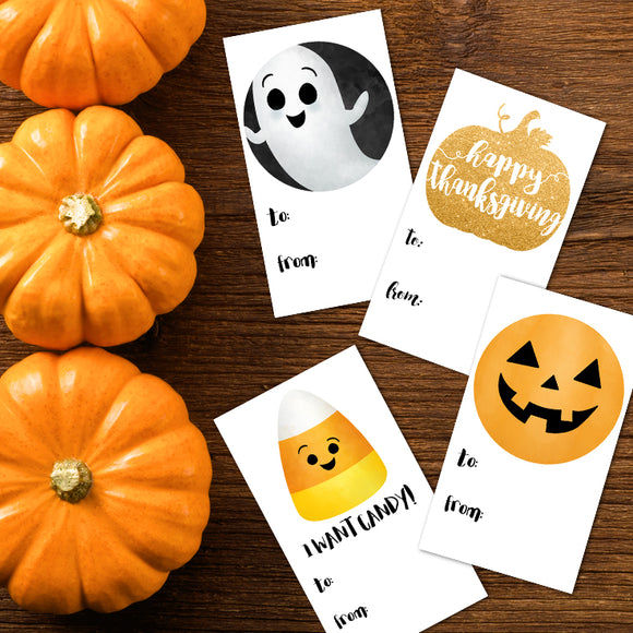 Fall and Halloween Gift Tags