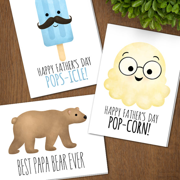 Print at Home Father's Day Cards