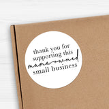 Thank You For Supporting This Mama-Owned Small Business (Watercolor) - Stickers