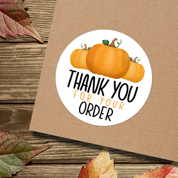 Thank You For Your Order (Three Pumpkins) - Stickers