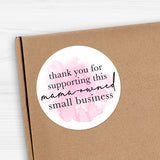 Thank You For Supporting This Mama-Owned Small Business (Watercolor) - Stickers