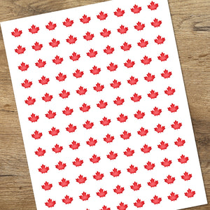 Canadian Maple Leaf - Mini Stickers