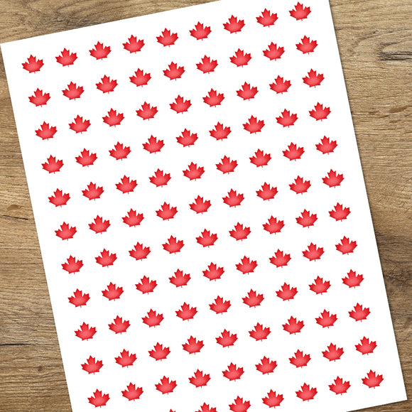 Canadian Maple Leaf - Mini Stickers