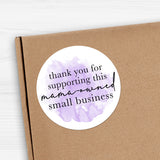 Thank You For Supporting This Mama-Owned Small Business (Watercolor) - Stickers