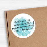 Thank You For Supporting This Mama-Owned Small Business (Watercolor) - Stickers