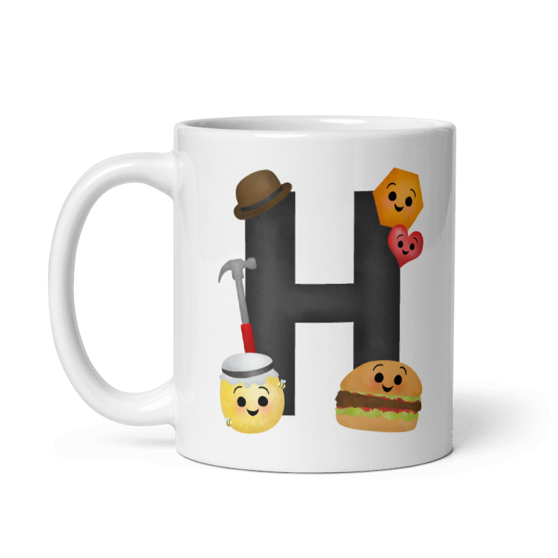 Letter H (Alphabet) - Mug – A Little Leafy
