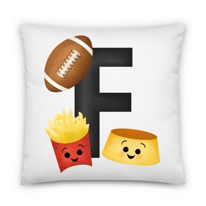 Letter F (Alphabet) - Pillow