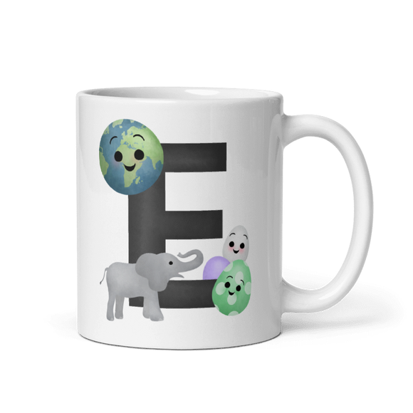 Letter E (Alphabet) - Mug