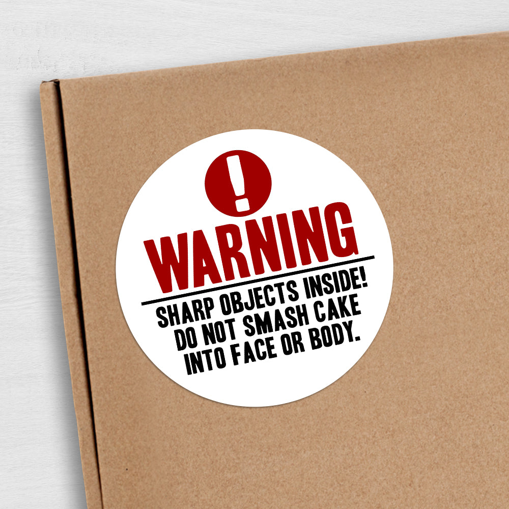 Warning Sharp Objects Inside (Cake Dowel) - Stickers – A Little Leafy