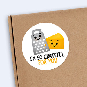 I'm So Grateful For You (Cheese Grater) - Stickers