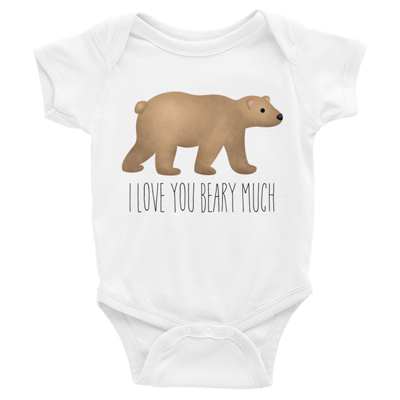 I Love You Beary Much - Baby Bodysuit