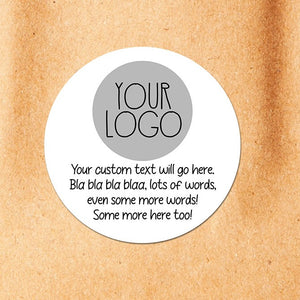 Your Logo & Text - Custom Stickers