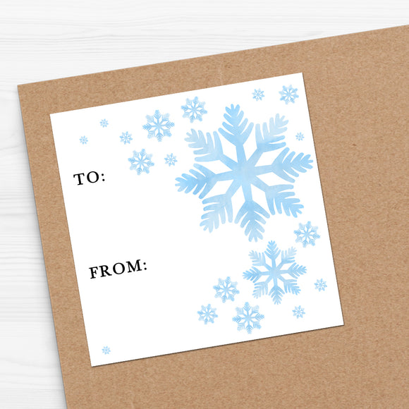 Snowflakes (Gift Tag) - Stickers