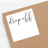 Drop Off With Blank Space (Fancy) - Stickers