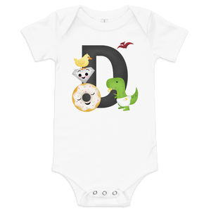 Letter D (Alphabet) - Baby Bodysuit