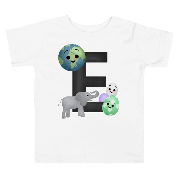 Letter E (Alphabet) - Kids Tee