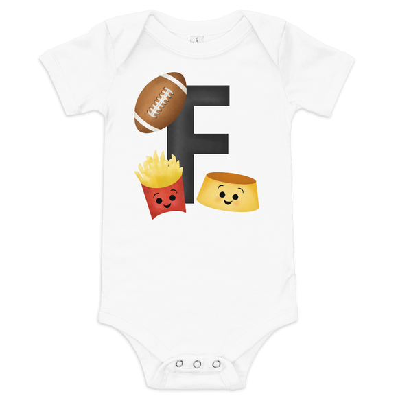 Copy of Letter F (Alphabet) - Baby Bodysuit