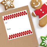 Christmas Tree Pattern (Gift Tag) - Stickers