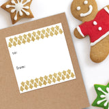 Christmas Tree Pattern (Gift Tag) - Stickers