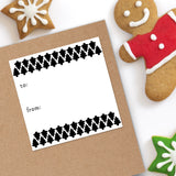 Christmas Tree Pattern (Gift Tag) - Stickers