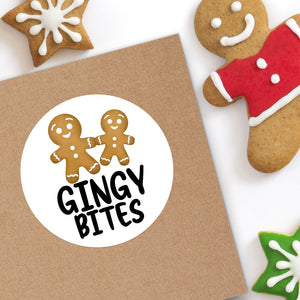 Gingy Bites (Gingerbread Cookies) - Stickers