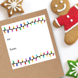 Christmas Lights (Gift Tag) - Stickers