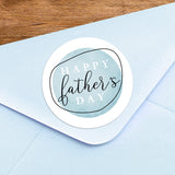 Happy Father's Day (Wavy Outline & Circle) - Stickers