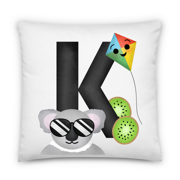 Letter K (Alphabet) - Pillow