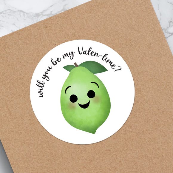 Will You Be My Valen-lime? - Stickers