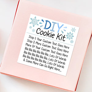 DIY Cookie Kit (Snowflakes) - Custom Stickers