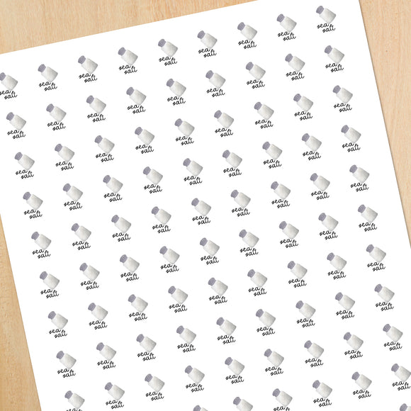 Sea Salt (Flavor) - Mini Stickers