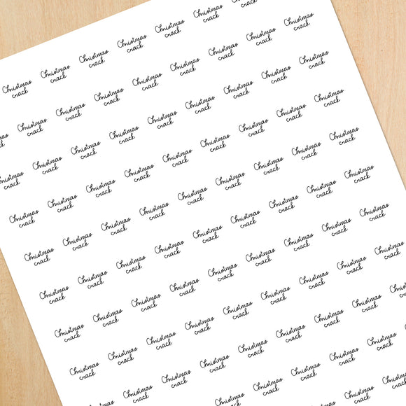 Christmas Crack (Flavor) - Mini Stickers