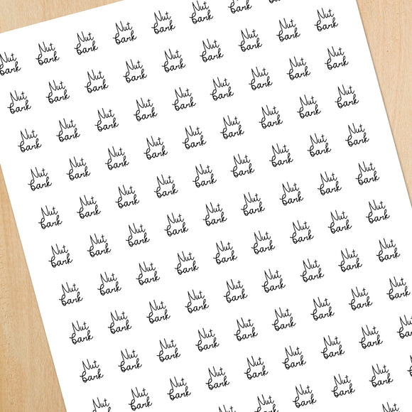 Nut Bark (Flavor) - Mini Stickers