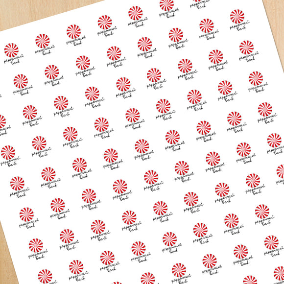 Peppermint Bark (Flavor) - Mini Stickers
