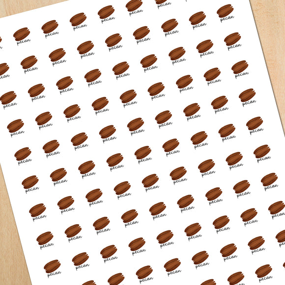 Pecan (Flavor) - Mini Stickers