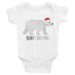 Beary Christmas (Polar Bear) - Baby Bodysuit