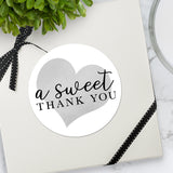 A Sweet Thank You (Heart) - Stickers