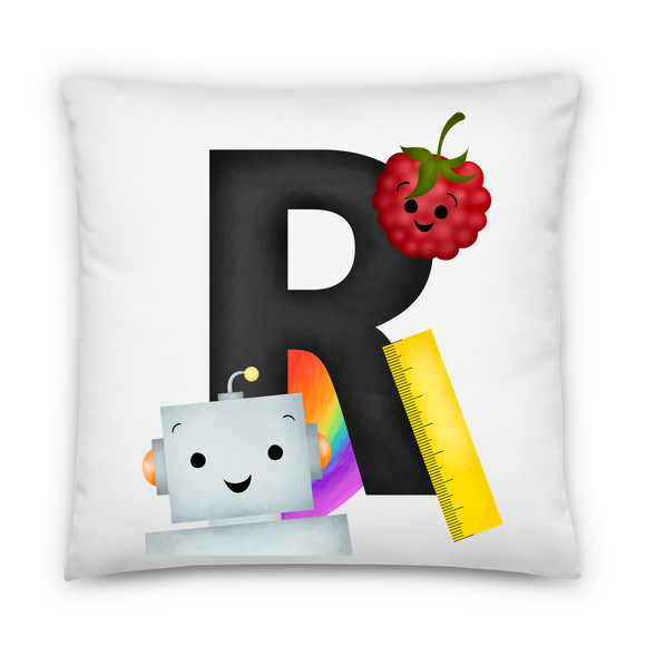 Letter R (Alphabet) - Pillow