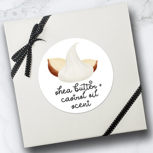 Shea Butter & Castrol Oil Scent - Stickers