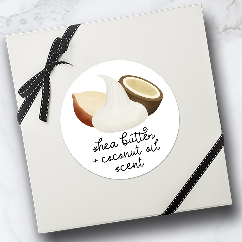 Shea Butter Sticker Shea Butter & Coconut Oil Scent - Stickers – A Little Leafy