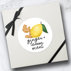 Ginger & Lemon Scent - Stickers