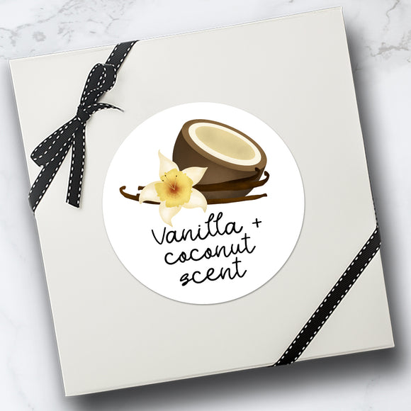 Vanilla & Coconut Scent - Stickers