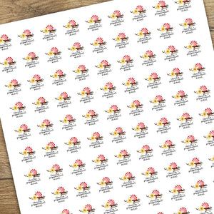 Vanilla & Peppermint Scent - Mini Stickers