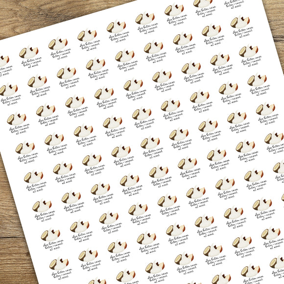 Shea Butter Sticker Shea Butter, Cocoa Butter & Coconut Oil Scent - Mini Stickers – A ...